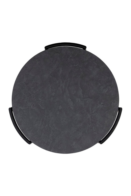 Modern European furniture - Black 2-Layer Indoor/Outdoor Side Table - www.oroa.com