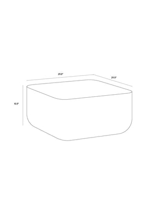 Square Marble-Inspired Coffee Table | Splendido Strut | Oroa.com