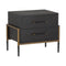 Modern European furniture - Acacia Veneer 2-Drawer Nightstand - www.oroa.com