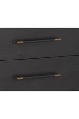 Modern European furniture - Acacia Veneer 2-Drawer Nightstand - www.oroa.com