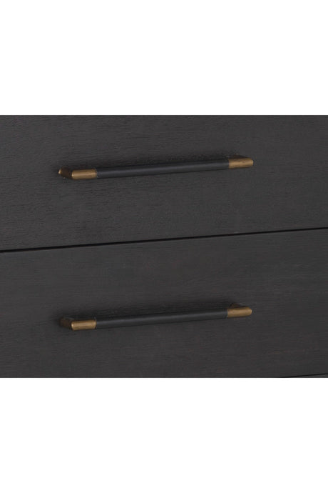 Modern European furniture - Acacia Veneer 2-Drawer Nightstand - www.oroa.com