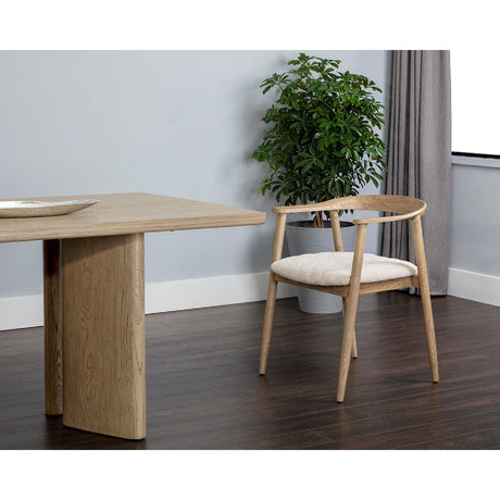 Modern European furniture - Weathered Oak Dining Armchair - www.oroa.com