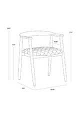 Modern European furniture - Weathered Oak Dining Armchair - www.oroa.com