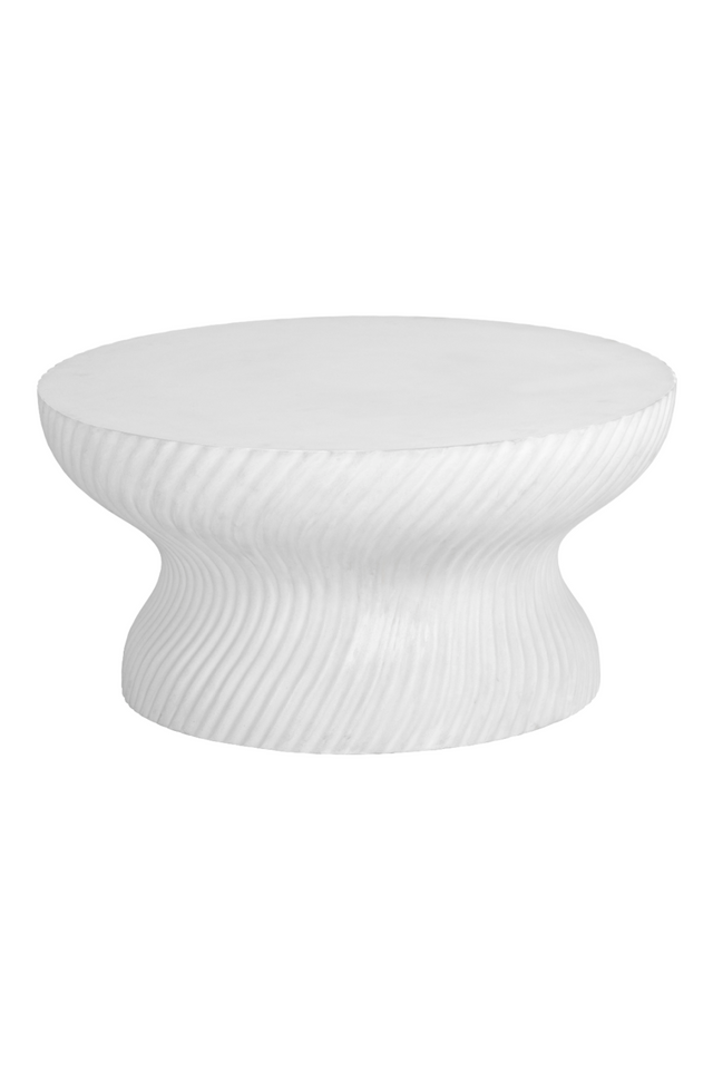 Swirl-Base Concrete Coffee Table | Splendido Cara | Oroa.com