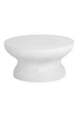Modern European furniture - Swirl-Base Concrete Coffee Table - www.oroa.com