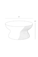 Modern European furniture - Swirl-Base Concrete Coffee Table - www.oroa.com
