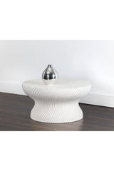 Modern European furniture - Swirl-Base Concrete Coffee Table - www.oroa.com