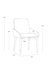 Modern European furniture - Structured Curved Dining Armchair  - www.oroa.com