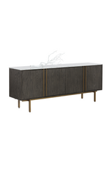 Modern European furniture - Weathered Oak 4-Door Sideboard - www.oroa.com