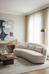 Modern European furniture - Minimalist Curved Sofa - www.oroa.com