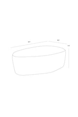 Modern European furniture - Curved Upholstered Ottoman - www.oroa.com