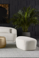Modern European furniture - Curved Upholstered Ottoman - www.oroa.com
