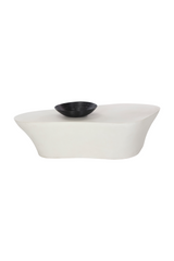 Modern European furniture - White Freeform Coffee Table - www.oroa.com