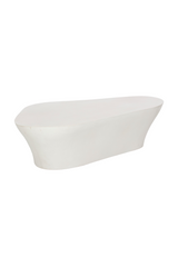 Modern European furniture - White Freeform Coffee Table - www.oroa.com