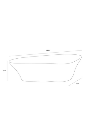 White Freeform Coffee Table | Splendido Dali | Oroa.com