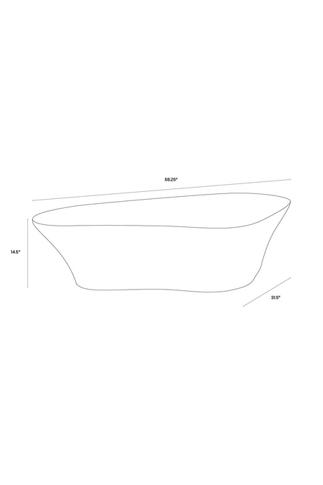 Modern European furniture - White Freeform Coffee Table - www.oroa.com