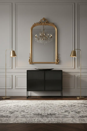 Modern European furniture - Fluted Glass Sideboard - www.oroa.com