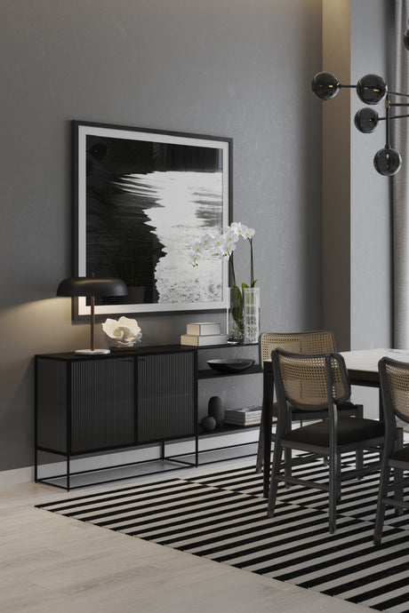 Modern European furniture - Fluted Glass Sideboard - www.oroa.com