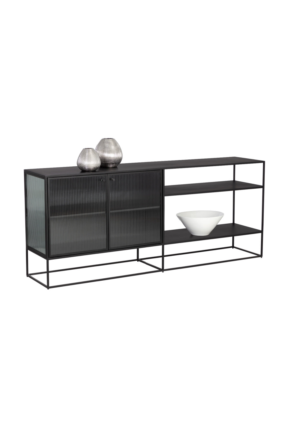 Modern European furniture - Fluted Glass Sideboard - www.oroa.com