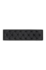 Modern European furniture - Black Leather Look Bench - www.oroa.com