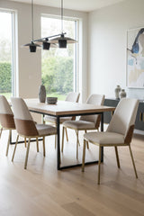 Modern European furniture - Leather Back Dining Chairs (2) - www.oroa.com