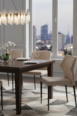 Modern European furniture - Stackable Modern Dining Chairs (2) - www.oroa.com
