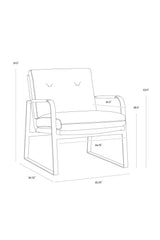 Modern European furniture - Brown Leather Industrial Lounge Chair - www.oroa.com