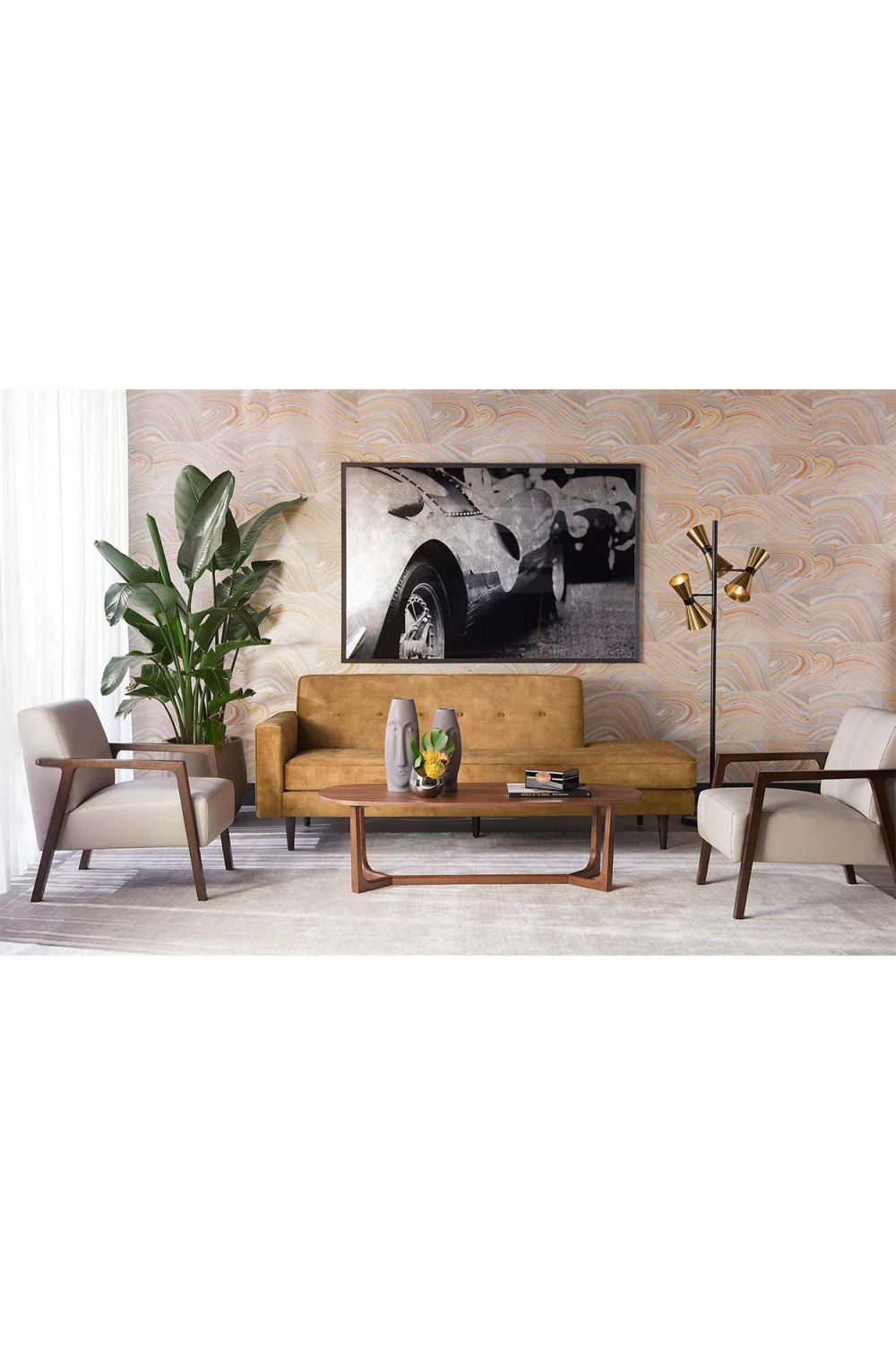 Light Gray Leather Lounge Chair | Splendido Neymar