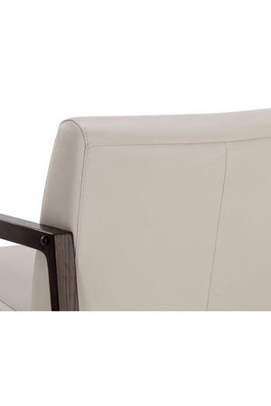 Light Gray Leather Lounge Chair | Splendido Neymar