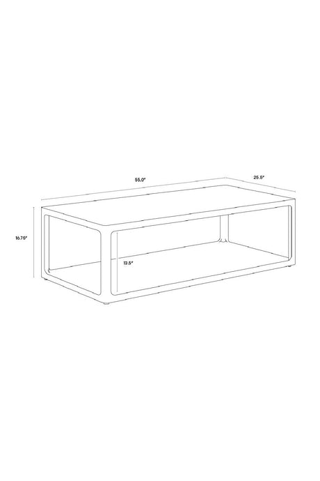 Modern European furniture - Solid Oak Coffee Table - www.oroa.com