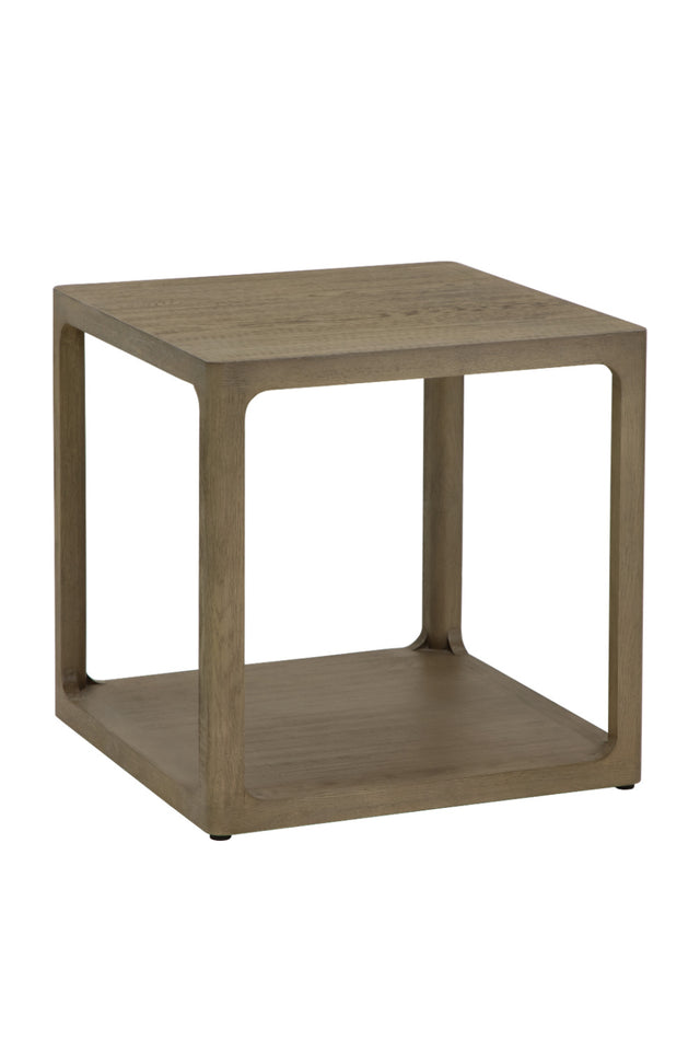 Modern European furniture - Solid Oak Square Side Table - www.oroa.com
