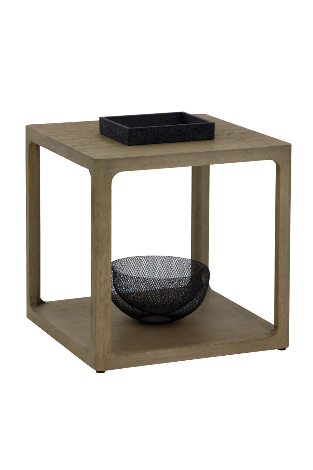 Modern European furniture - Solid Oak Square Side Table - www.oroa.com