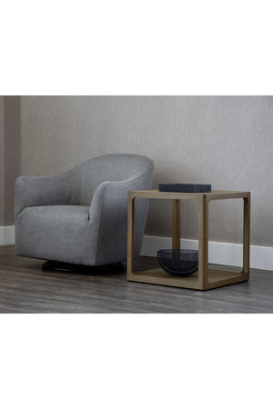 Modern European furniture - Solid Oak Square Side Table - www.oroa.com
