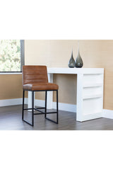Modern European furniture - Modern Channel-Tufted Counter Stool - www.oroa.com