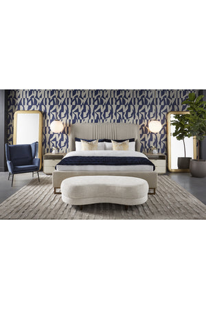 Modern European furniture - Cream Acacia 2-Drawer Nightstand - www.oroa.com