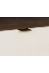 Modern European furniture - Cream Acacia 2-Drawer Nightstand - www.oroa.com