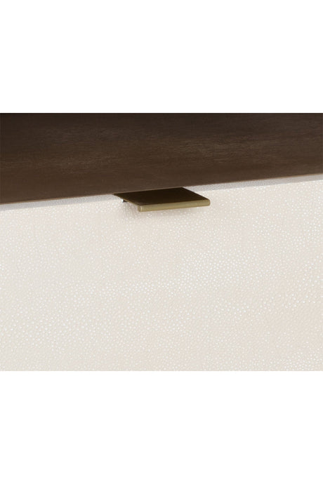 Modern European furniture - Cream Acacia 2-Drawer Nightstand - www.oroa.com