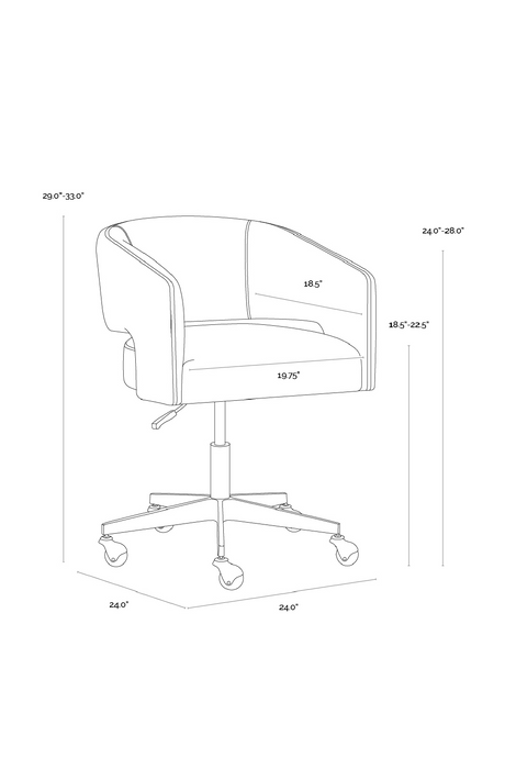 Modern European furniture - Cutout Back Office Chair - www.oroa.com