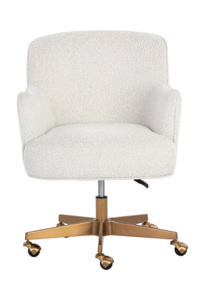 Boucle Swivel Office Chair by Splendido Karina