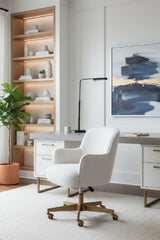 Modern European furniture - Boucle Swivel Office Chair - www.oroa.com