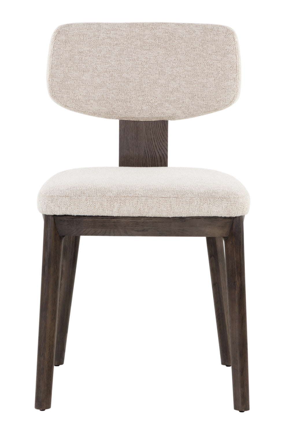 Modern European furniture - Cream Fabric Dining Chairs (2) - www.oroa.com