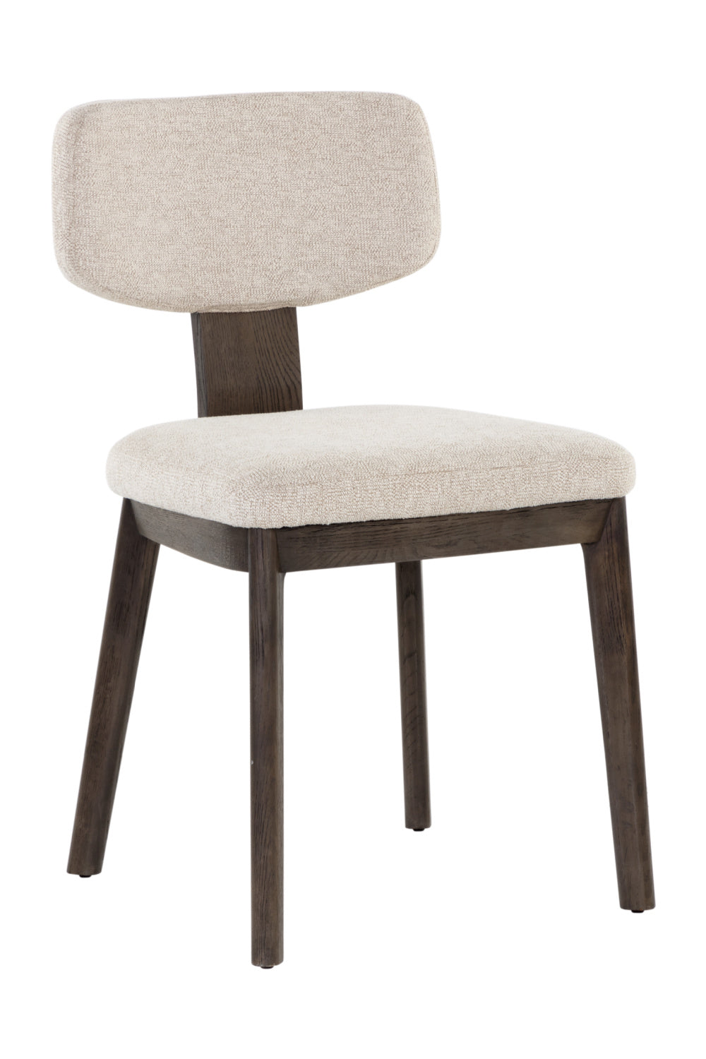 Modern European furniture - Cream Fabric Dining Chairs (2) - www.oroa.com