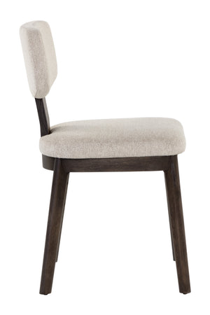 Modern European furniture - Cream Fabric Dining Chairs (2) - www.oroa.com