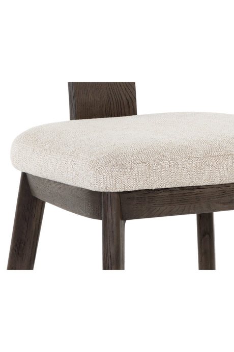 Modern European furniture - Cream Fabric Dining Chairs (2) - www.oroa.com