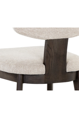 Modern European furniture - Cream Fabric Dining Chairs (2) - www.oroa.com