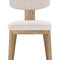 Modern European furniture - Cream Fabric Dining Chairs (2) - www.oroa.com
