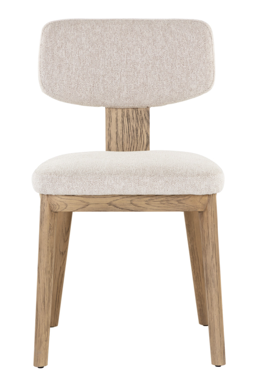 Modern European furniture - Cream Fabric Dining Chairs (2) - www.oroa.com