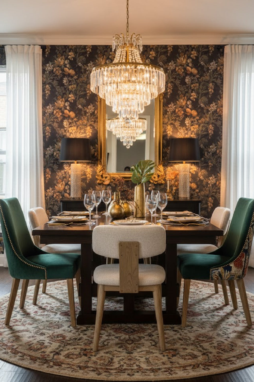 Modern European furniture - Cream Fabric Dining Chairs (2) - www.oroa.com