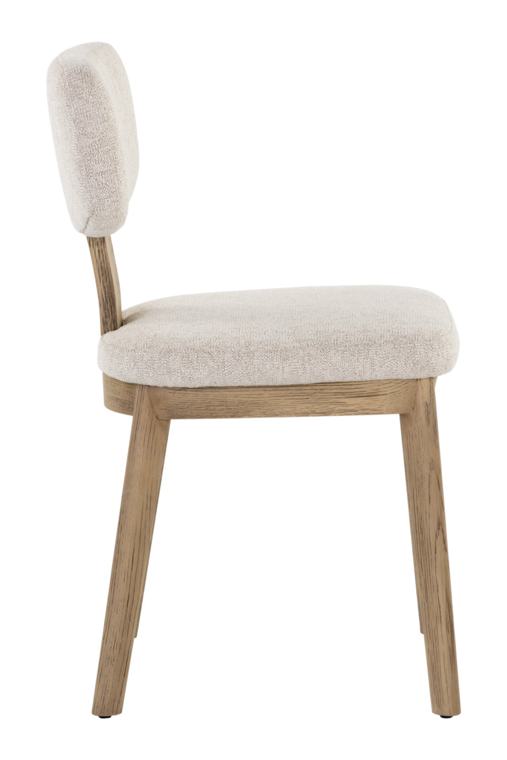 Modern European furniture - Cream Fabric Dining Chairs (2) - www.oroa.com