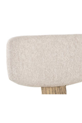 Modern European furniture - Cream Fabric Dining Chairs (2) - www.oroa.com
